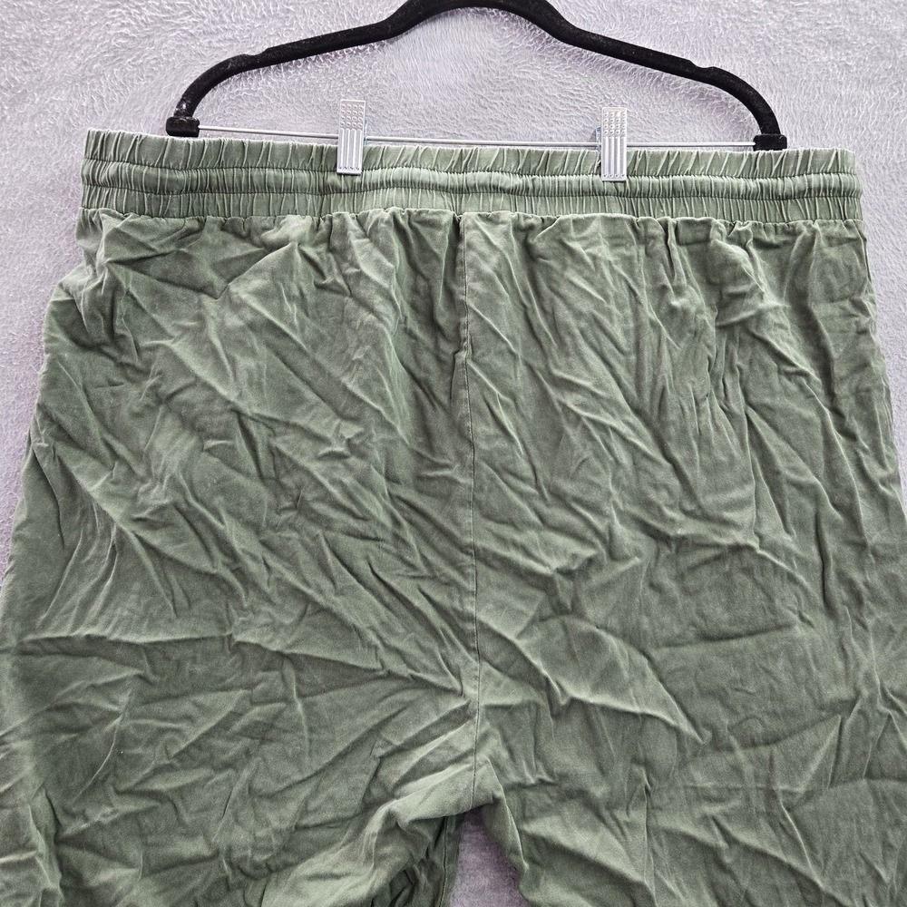 Torrid Women Pants 3 Green Cargo Jogger Button 25" Inseam Rayon Spandex - Picture 9 of 10